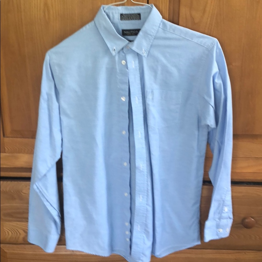 Nautica Blue Oxford Button Down